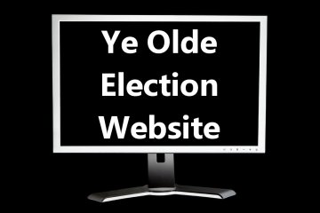 A figurative illustration of an abandoned election Website.
